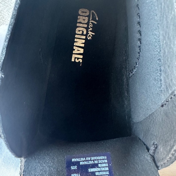 CLARKS MEN'S DESERT RAIN BLACK LEATHER 26180626 10 1/2 - Picture 5 of 5